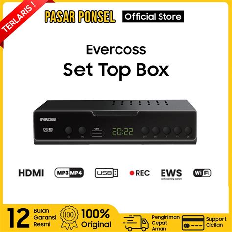 Jual Evercoss Max Set Top Box Pengubah Sinyal Digital Garansi Resmi