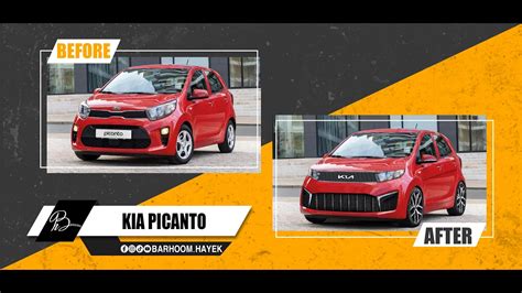 Kia Picanto New Version Virtual Tuning Photoshop Youtube