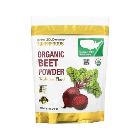 California Gold Nutrition Superfoods Organic Beet Powder 8 5 Oz Green Life And Fitness