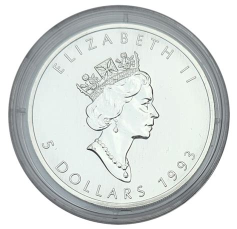 Oz Silber Maple Leaf Kanada Dollars Anlagem Nze Oz Silber