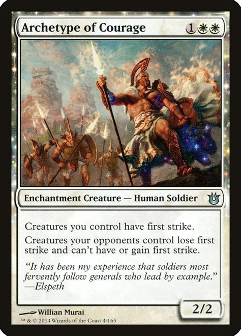 Archetype Of Courage Magic The Gathering The Gathering Mtg