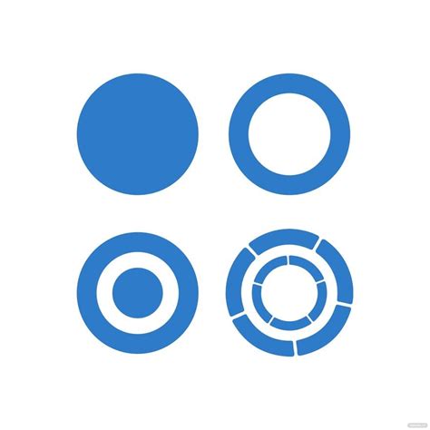 Blue Circle Vector In Illustrator Svg  Eps Png Download