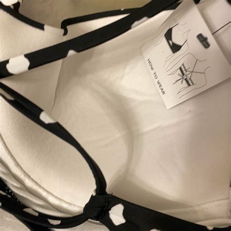 Sundazed Jenna Bra Sized Bikini Swim Top Womens Sz D Black White Spotted New EBay