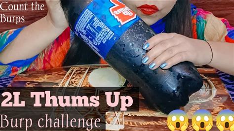 Count The Burps With 2 L Thumps Up Burp Challenge Requested Video Burp Video Burp