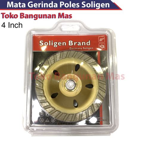 Jual Mata Gerinda Poles Soligen Diamond Wheel Cup Inch Mata Gerinda