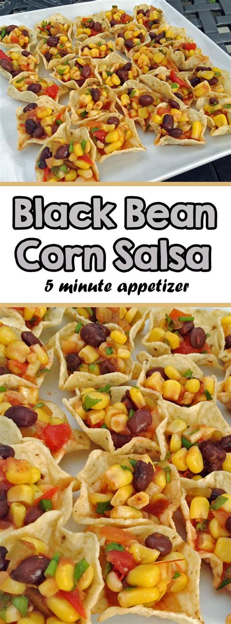Black Bean And Corn Salsa Easy 5 Minute Appetizer With Tostitos Scoops