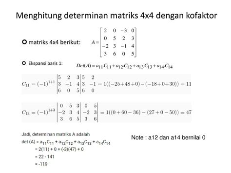 Soal Dan Jawaban Determinan Matriks 4x4 Trik Soal Matriks