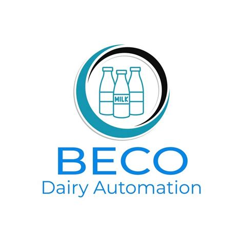 Premium Vector | Logo design beco milk