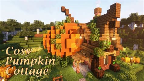 Fall Pumpkin Cottage In Minecraft How To Build A Cute Autumn House Youtube