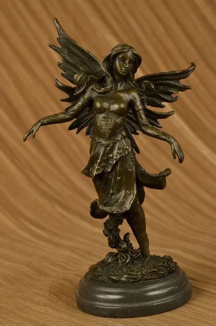 Original Zeichen Fantasy Fairy Bronze Skulptur Figur Kunst Statue Hot Besetzung Eur