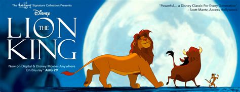 The Walt Disney Signature Collection Welcomes The Lion King Now On Blu