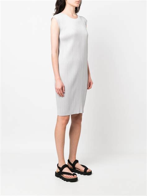 Pleats Please Issey Miyake Pleated Short Dress Farfetch