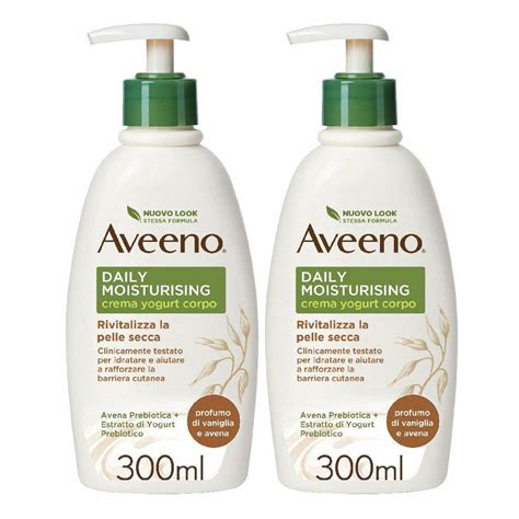 Aveeno Crema Corpo Idratante Per Pelle Secca E Normale Yogurt Vaniglia