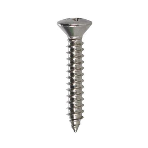 Hillman X In Phillips Oval Head Sheet Metal Screw Stainless