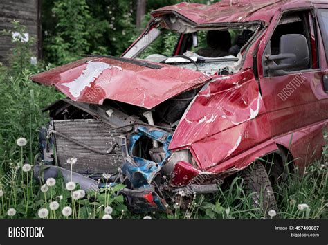 Broken Damaged Red Image Photo Free Trial Bigstock