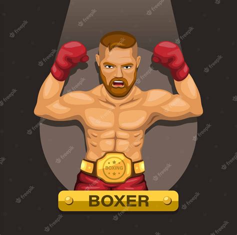 Boxer Winning Silhouette With Word Royalty Free SVG Cliparts Clip