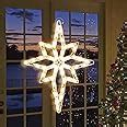 Amazon XMASLAND 19 Inch Christmas Window Silhouette Lights