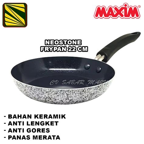 Jual Maspion Maxim Frypan Teflon Anti Lengket Maxim Neostone Cm Dan