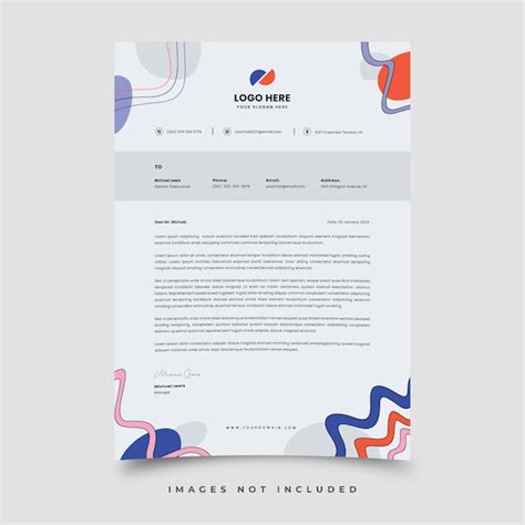 Premium Vector Letterhead Template