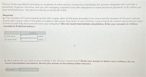 Solved Pension Funds Pay Lifetime Annuities To Reciplents Chegg