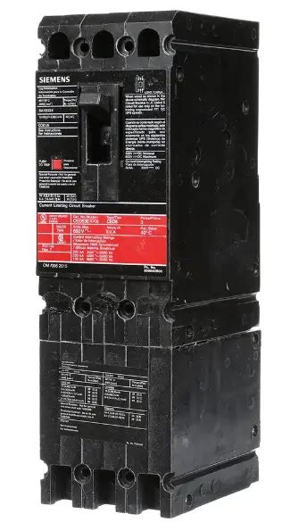 SIEMENS CED63B015L Molded Case Circuit Breaker Instruction Manual