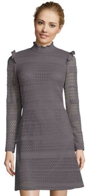 Adrianna Papell Adrianna Papell Long Sleeve Crochet Lace Dress With