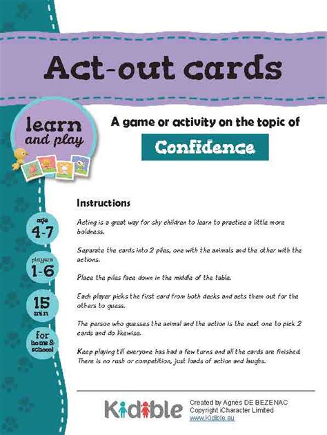 Act-out cards – iCharacter.media