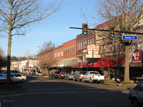 View Of Downtown Longview In Washington Image Free Stock Photo
