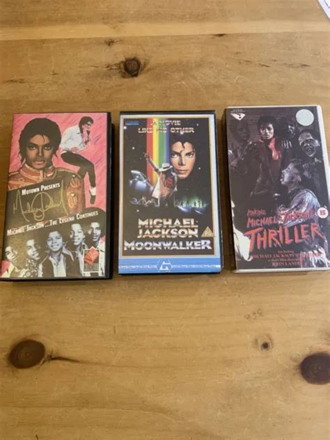 MICHAEL JACKSON VHS Bundle The Legend Continues Moonwalker Making Of