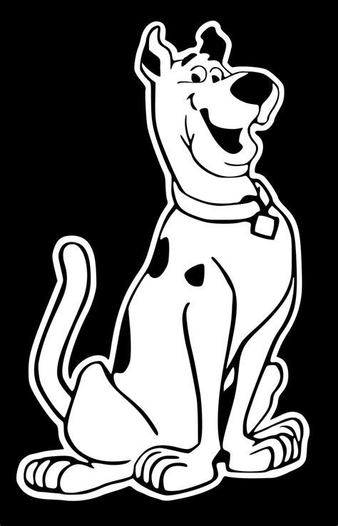 Scooby Doo Sitting Ur Impressions Vinyl Transfer Decals