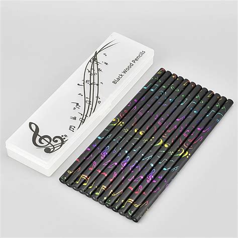 Kleurrijke Music Notes Blackwood Potlood Student Gift Muziek