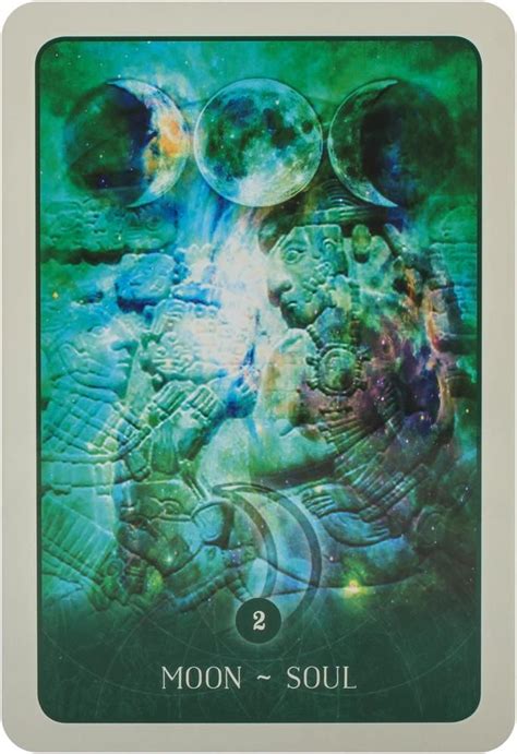 The Moon And Soul Tarot Card With An Image Of Two People In Front Of Them