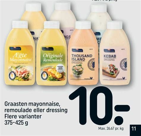 Graasten Mayonnaise Remoulade Eller Dressing Tilbud Hos Rema 1000