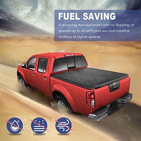 Mostplus Tri Fold Soft Folding Truck Bed Tonneau Cover Compatible With