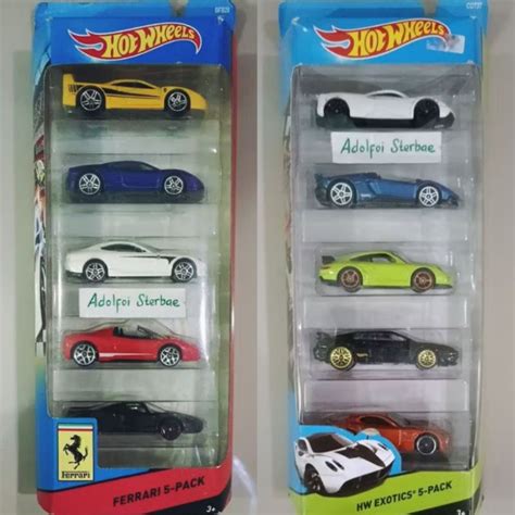 Hotwheels Hot Wheels Ferrari Ferari Contents Gift Pack Enzo Ferrari F Spider