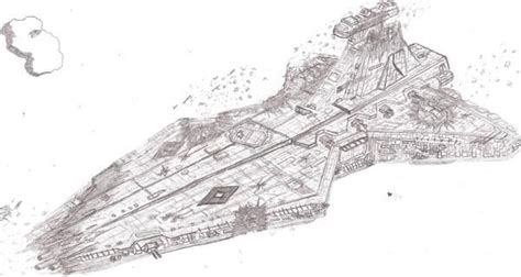 Damaged Venator By Wolfcrest1701 On Deviantart Star Destroyer Deviantart Digital Artist