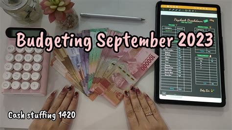 BUDGETING SEPTEMBER 2023 GAJIAN Minggu 1 Cash Envelopes Stuffing