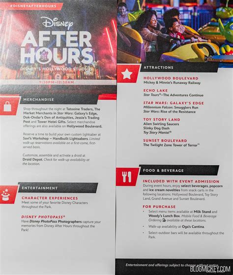 2024 Disneys Hollywood Studios After Hours Official Event Guide