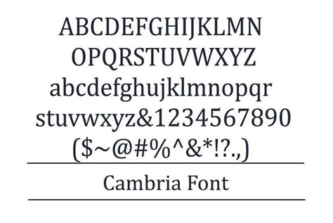 Cambria Font Free - Dafont Free i 2024