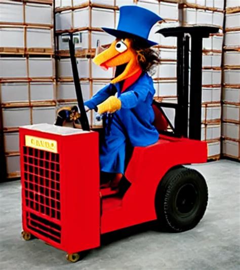 Count Von Count Puppet Driving A Forklift Stable Diffusion OpenArt