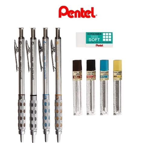 KIT Lapiseira Graphgear 1000 Pentel 0 3 0 5 0 7 0 9mm Shopee Brasil