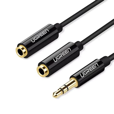 Ugreen Mm Male To Female Audio Cable Cm Black