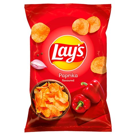 Lays Paprika Flavoured Potato Crisps 140g Food Plus Shop Online