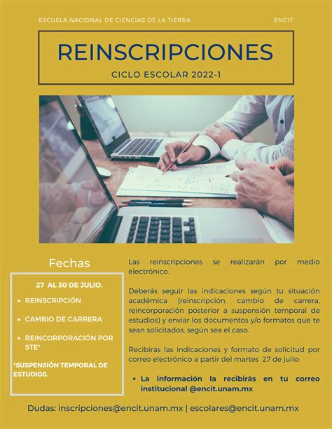 Reinscripciones Encit