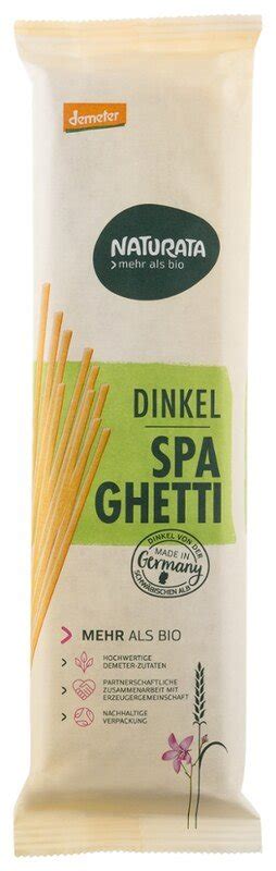 Dinkel Spaghetti Hell Demeter Bio Naturata G Dinkel Von Der