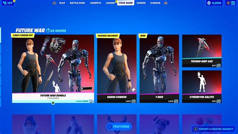 Fortnite Item Shop New Terminator Skin Bundle Fortnite Battle