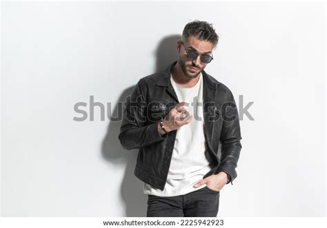 Sexy Latin Man Beard Wet Brunette Stock Photo Shutterstock