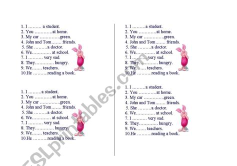 am-is-are - ESL worksheet by askitu