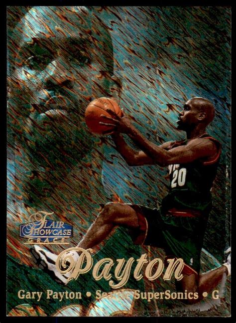 1997 98 Fleer Flair Showcase Grace Sec 2 Row 1 Showpiece Gary Payton