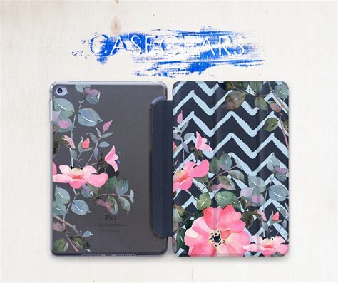 Pink Floral Ipad Air 3 2019 Cover Ipad Pro 129 2018 Case Ipad Etsy